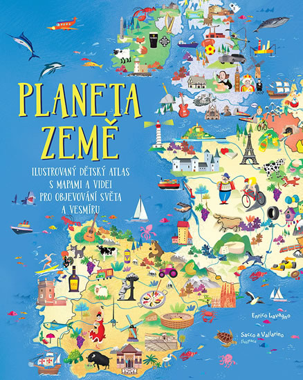 Obrázok Planeta Země - Ilustrovaný dětský atlas s mapami a videi pro objevování světa a vesmíru