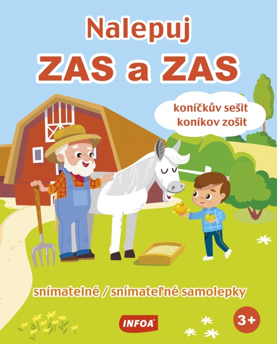 Obrázok Nalepuj zas a zas - koníkov zošit - snímatelné samolepky