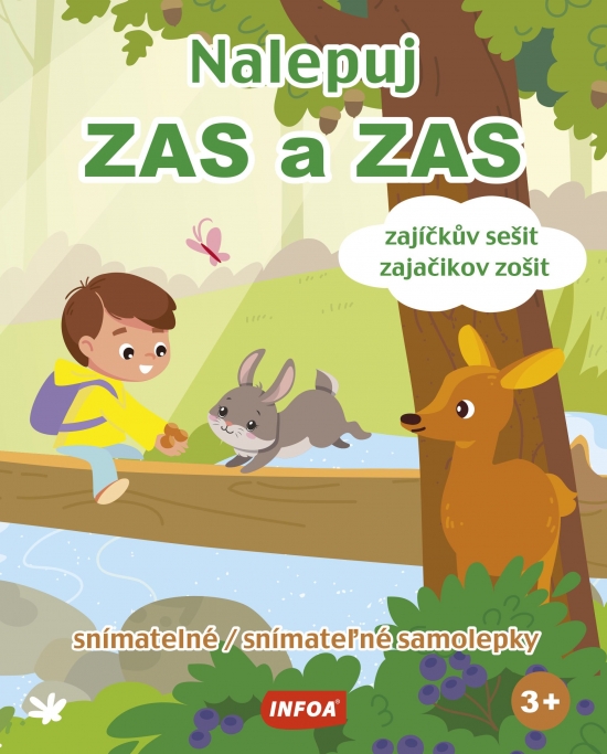 Obrázok Nalepuj zas a zas - zajačikov zošit - snímatelné samolepky