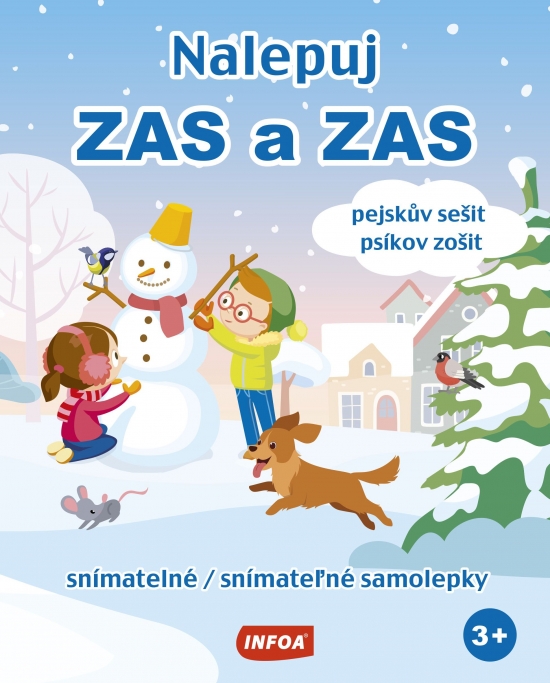 Obrázok Nalepuj zas a zas - psíkov zošit - snímatelné samolepky