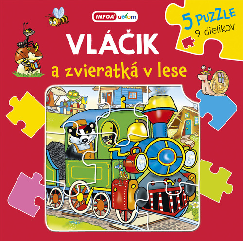 Obrázok Vláčik a zvieratká v lese - puzzle