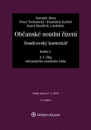 Obrázok Občanské soudní řízení. Soudcovský komentář. Kniha I