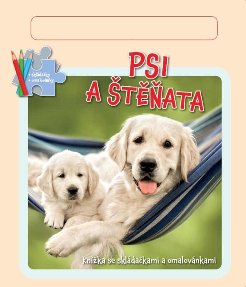 Obrázok Psi a štěňata - Knižka se skládačkami a omalovánkami