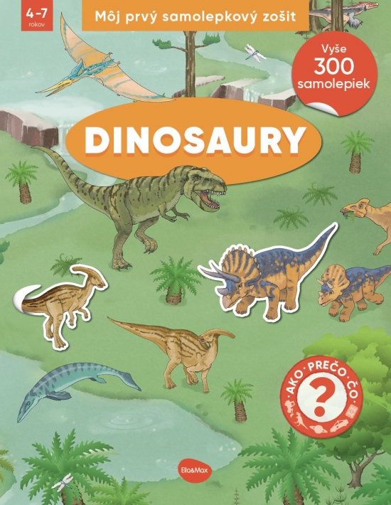 Obrázok Môj prvý samolepkový zošit – DINOSAURY