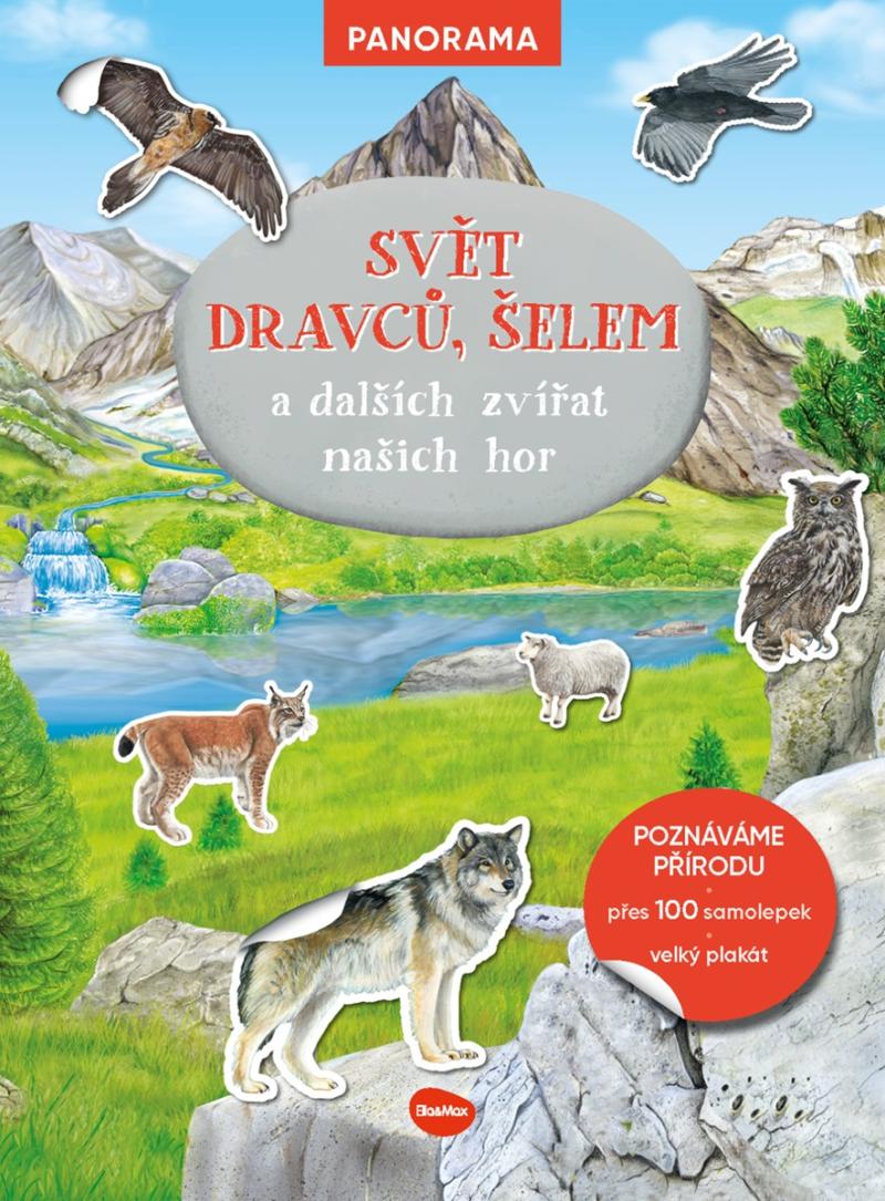 Obrázok Svět dravců, šelem a dalších zvířat našich hor - Knížka s plakátem a samolepkami