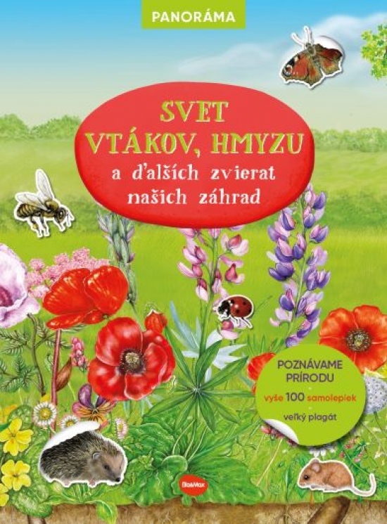 Obrázok SVET VTÁKOV, HMYZU a ďalších zvierat našich záhrad – Knižka s plagátom a samolepkami