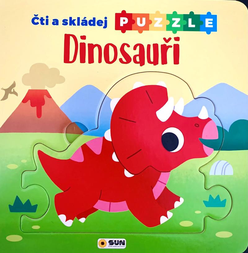 Obrázok Čti a Skládej Puzzle Dinosauři