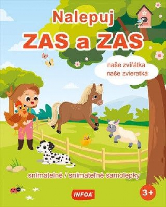 Obrázok Nalepuj zas a zas - Naše zvieratká- snímatelné samolepky