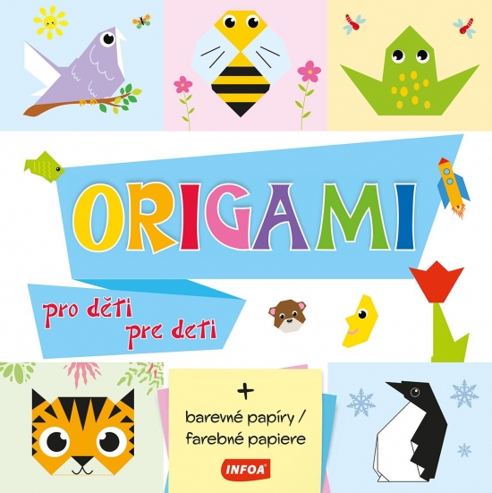 Obrázok Origami pre deti + farebné papiere