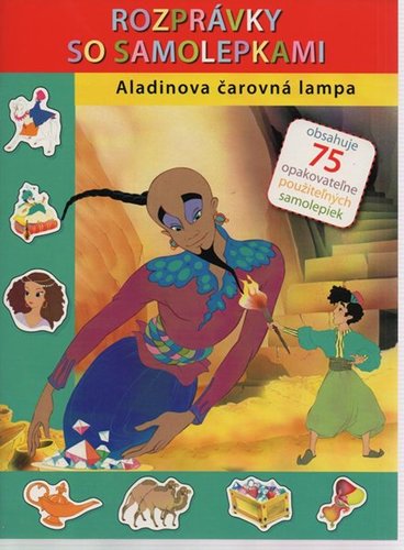 Obrázok Aladinova čarovná lampa - Rozprávky so samolepkami