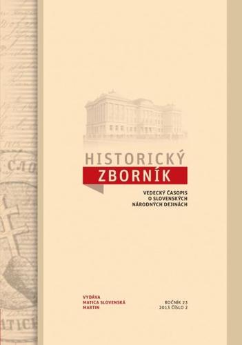 Obrázok Historický zborník 23/2013, číslo 2