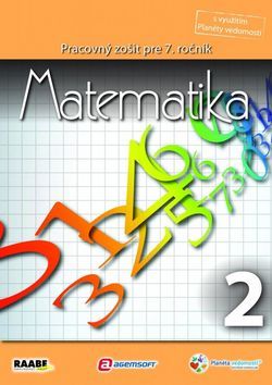Obrázok Matematika pre 7. ročník základnej školy a 2. ročník gymnázií s osemročným štúdiom/2. polrok
