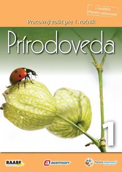 Obrázok Prírodoveda pre 1. ročník základnej školy/1. polrok - Pracovný zošit