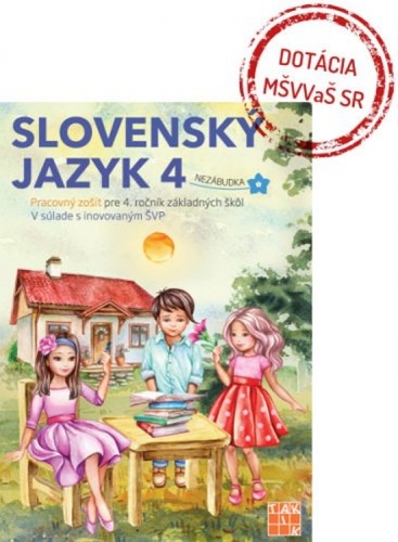 Obrázok Slovenský jazyk 4 PZ nezábudka