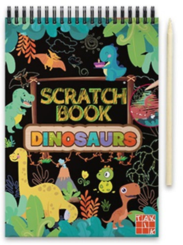 Obrázok Scratch book - Dinosaurus