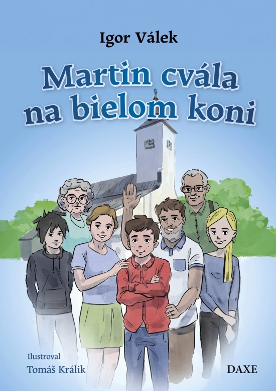 Obrázok Martin cvála na bielom koni