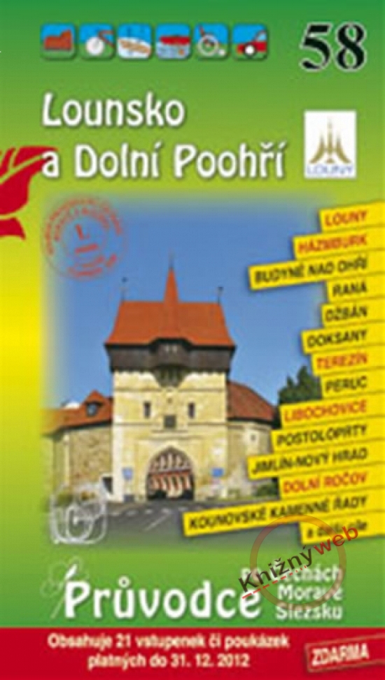 Obrázok Lounsko a Dolní Poohří 58. - Průvodce po Č,M,S + volné vstupenky a poukázky
