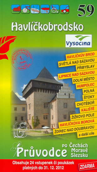 Obrázok Havlíčkobrodsko 59. - Průvodce po Č,M,S + volné vstupenky a poukázky