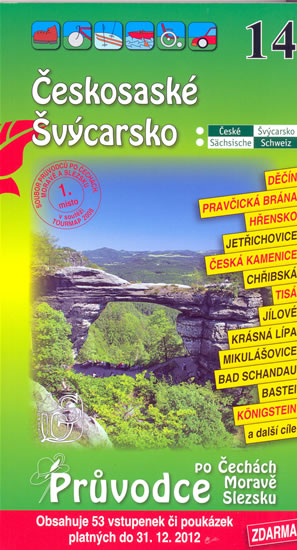 Obrázok Českosaské Švýcarsko  - Průvodce po Č,M,S + volné vstupenky a poukázky