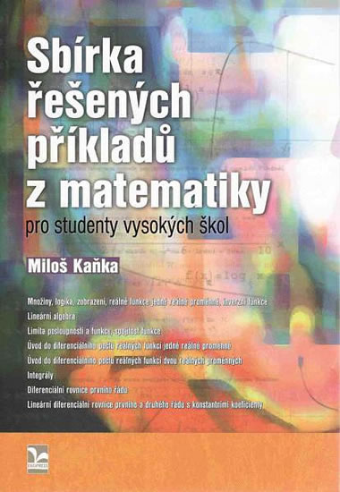 Obrázok Sbírka řešených příkladů z matematiky pro studenty vysokých škol