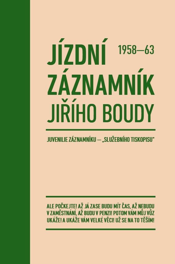 Obrázok Jízdní záznamník Jiřího Boudy 1958-63