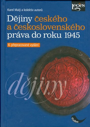 Obrázok Dějiny českého a československého práva do r. 1945