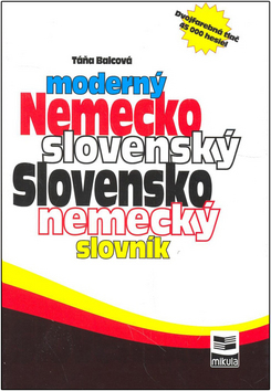 Obrázok Moderný nemecko -slovenský slovensko -nemecký slovník