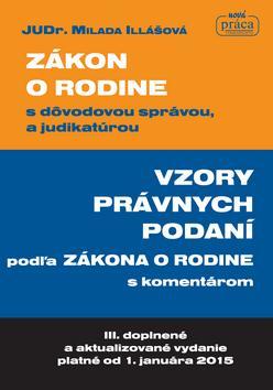 Obrázok Zákon o rodine a vzory právnych podaní