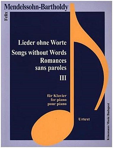 Obrázok Mendelssohn Bartholdy  Lieder ohne Worte III